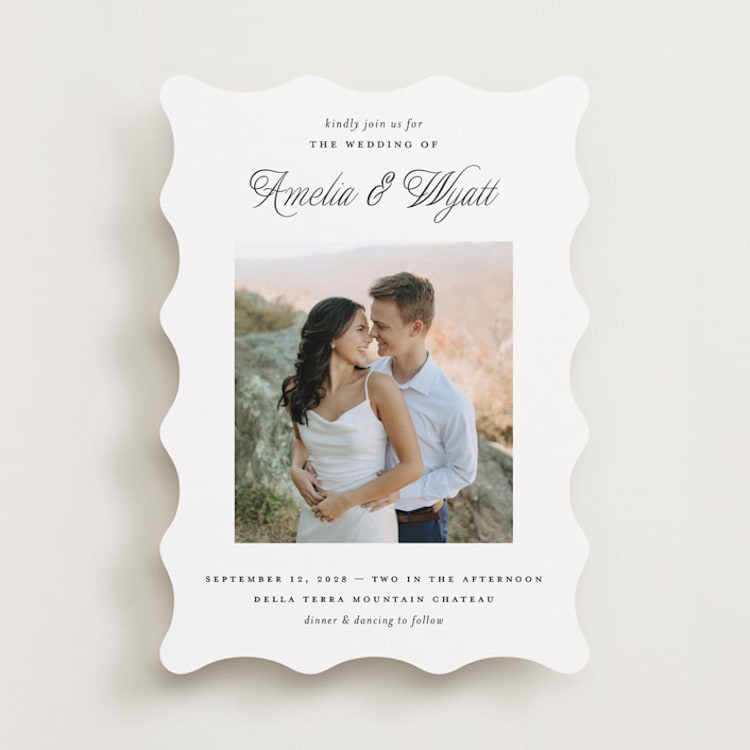 "Terra" - Wedding Invitations in Snow by Pixel and Hank - Front