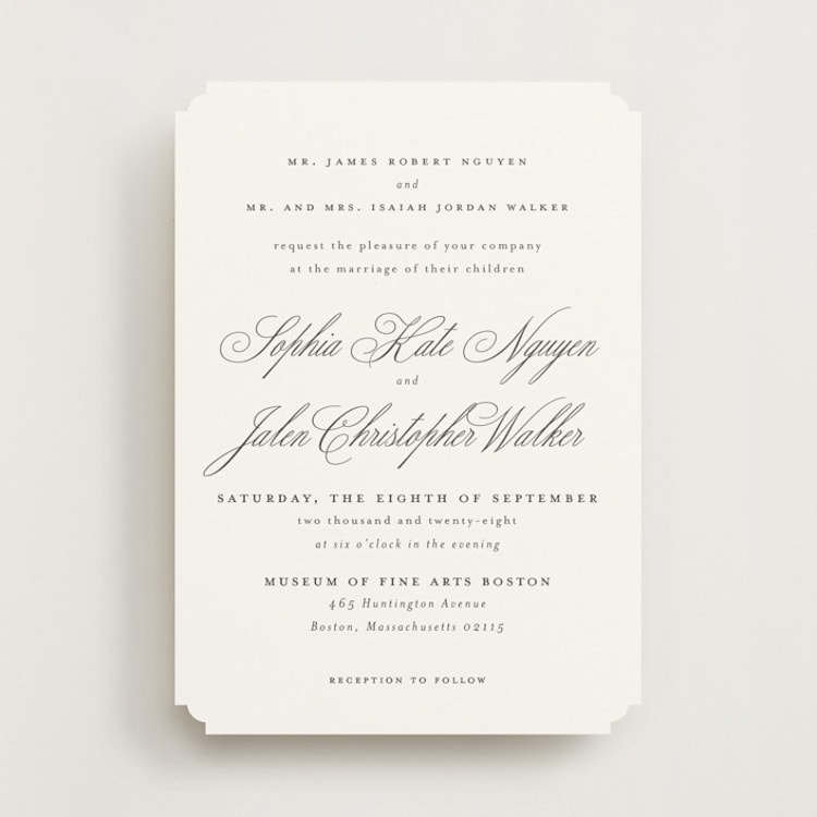 "From This Moment On" - Wedding Invitations in Classique by Design Lotus - Front