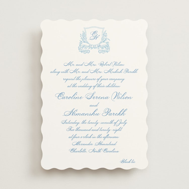 "Royalty" - Wedding Invitations in Capri by Creo Study - Front