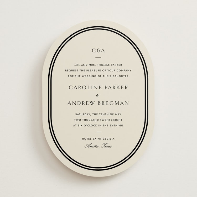 "Bocce" - Wedding Invitations in Tuxedo by Megan Davis - Front