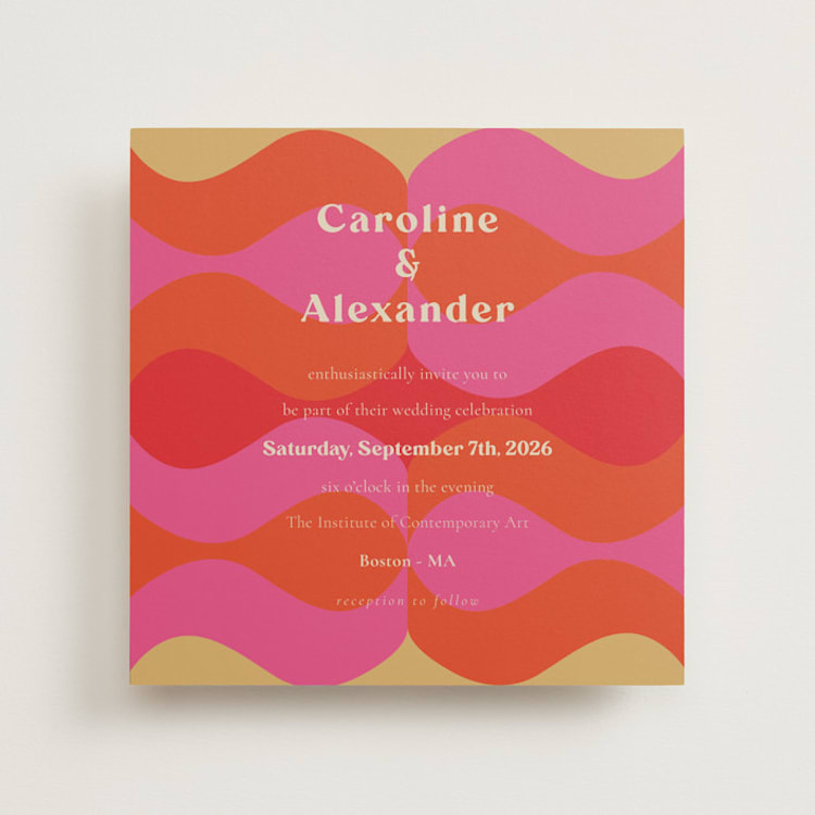 "Pop love" - Wedding Invitations in New York by Bethania Lima - Front