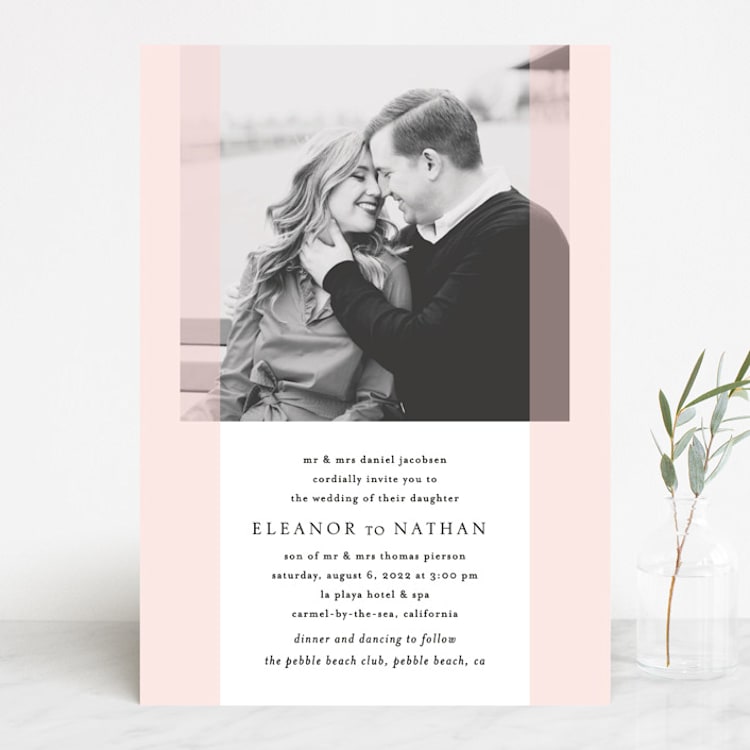 "Transparent" - Wedding Invitations in Magnolia by Erin Deegan - Front