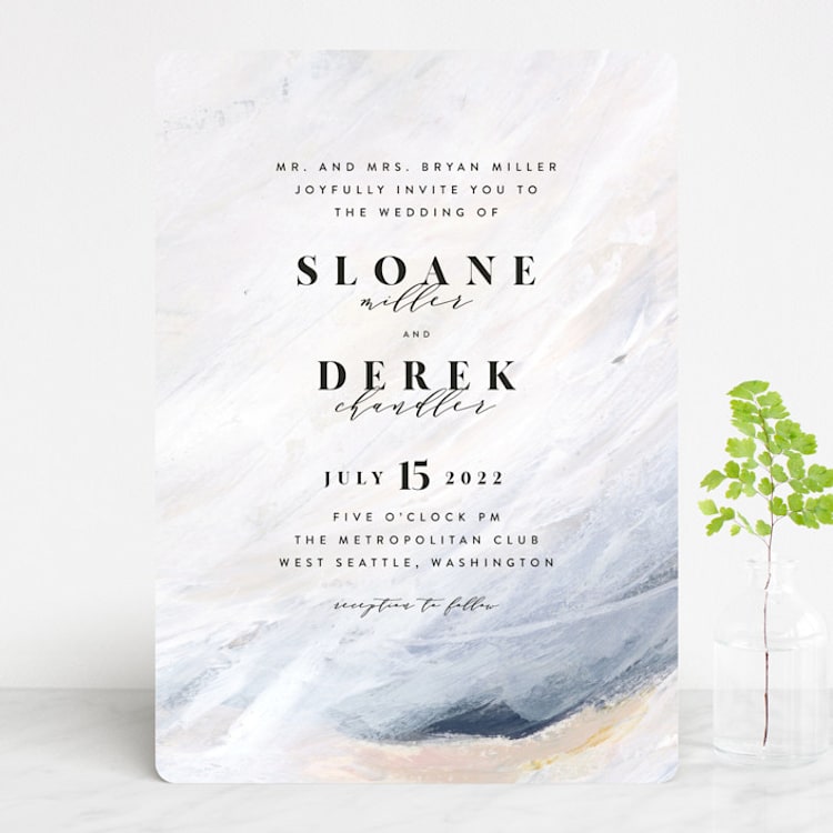 "wishful" - Wedding Invitations in Tide by Kate Ahn - Front