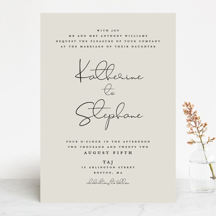 "sweet sweet elegance" - Wedding Invitations in Dutch Cream by frances mathys - Front