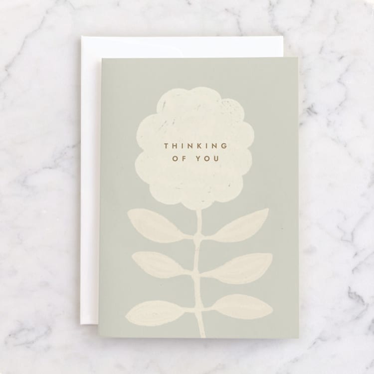 "Sweet Memories" - Single Greeting Cards in Cream by Sierra Lee - Front