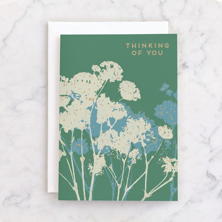 "Among the Blooms" - Single Greeting Cards in Forest by Alisa Galitsyna - Front