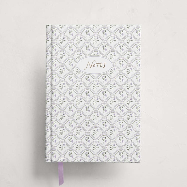 "Sweet Pea" - Notebooks in Lavender by Leah Bisch - Front Cover