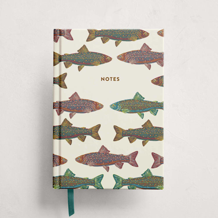 "Fishy" - Notebooks in Multi by Snow and Ivy - Front Cover