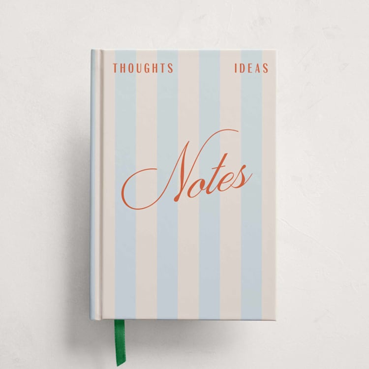 "Spritz Stripes" - Notebooks in Sky by Pixel and Hank - Front Cover