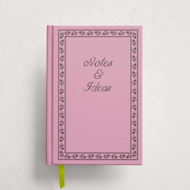 "Avery" - Notebooks in Peony by Kelly Watkins - Front Cover