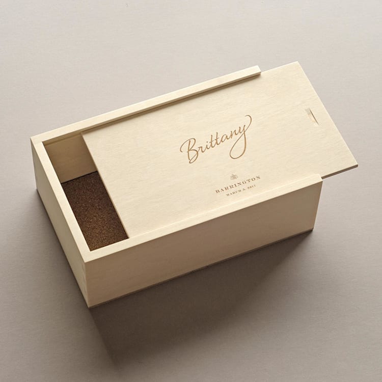 "The Stylist - Keepsake Shoebox" - Keepsake Boxes in natural by Artificer Wood Works