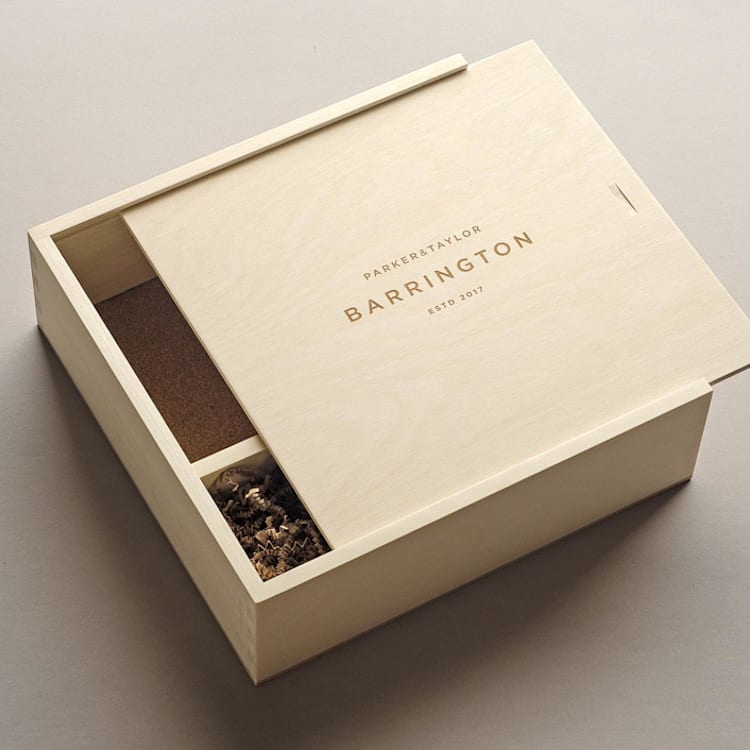 "The Director - Keepsake Wine Ceremony Box" - Keepsake Boxes in natural by Artificer Wood Works