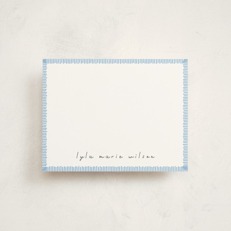 "Coastal" - Children’s Stationery in Sky by letterfix - Front