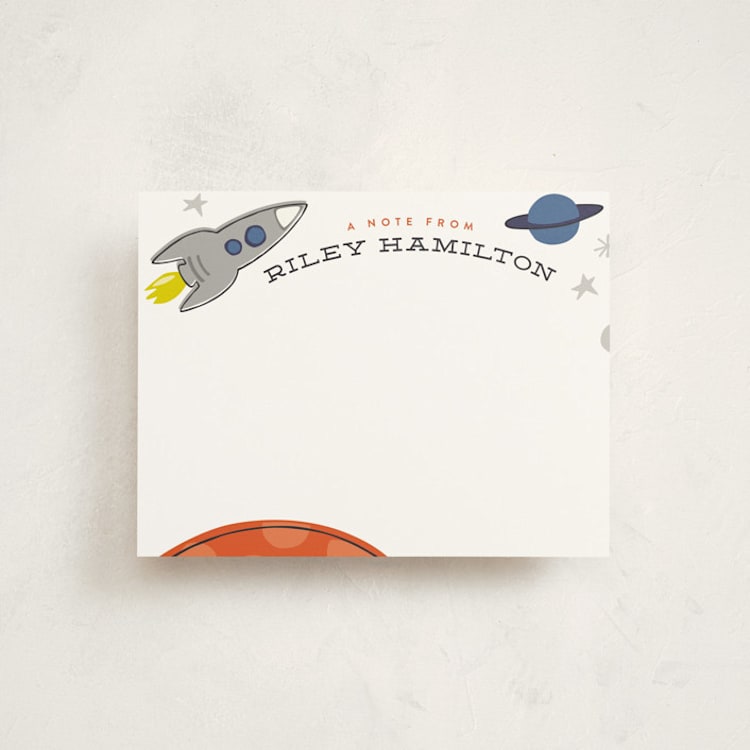 "Mission To Mars" - Children’s Stationery in Neptune by Griffinbell Paper Co. - Front