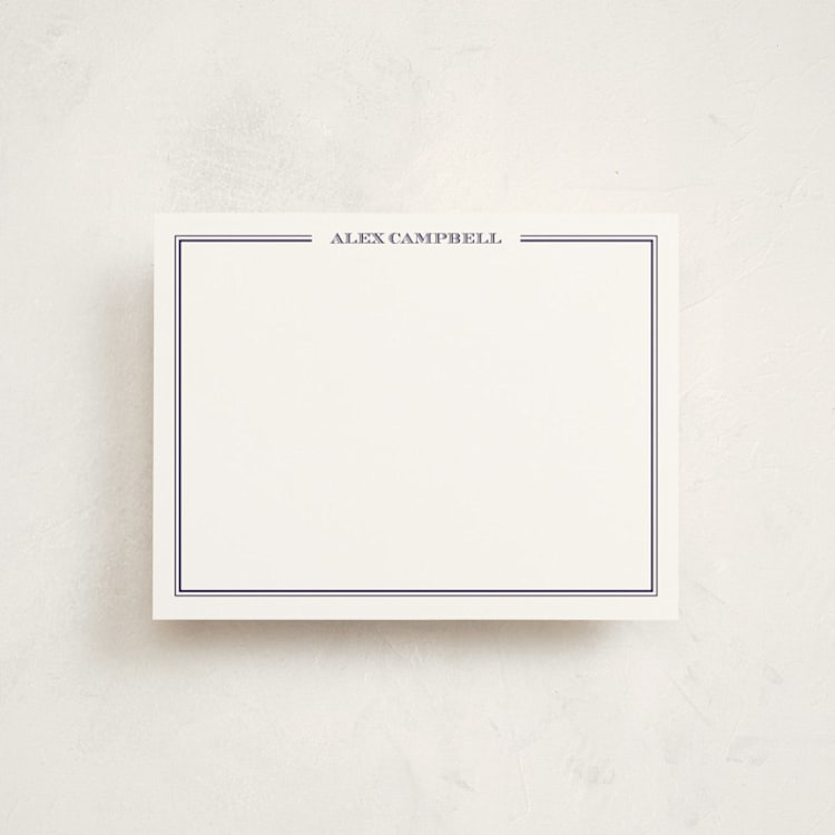 "gentleman" - Children’s Stationery in Navy by The Social Type - Front