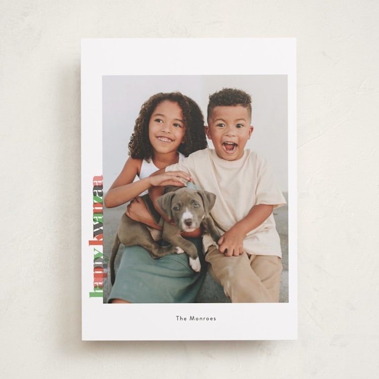 "Colors of Kwanzaa" - Kwanzaa Cards in Diamond by Debb W - Front