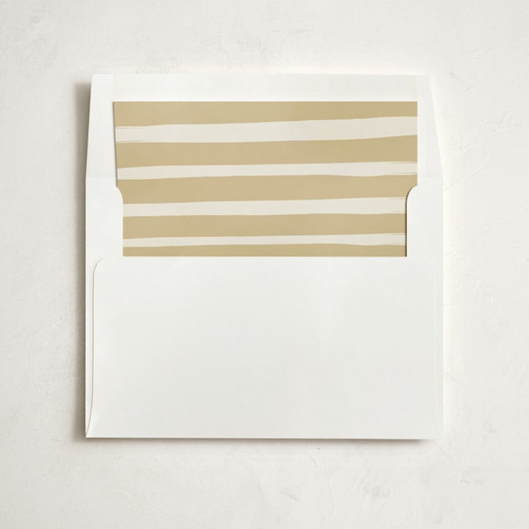 "Whimsy Stripes" - Slip-In Envelope Liners in Cookie Dough by Carolyn MacLaren - Liner in envelope