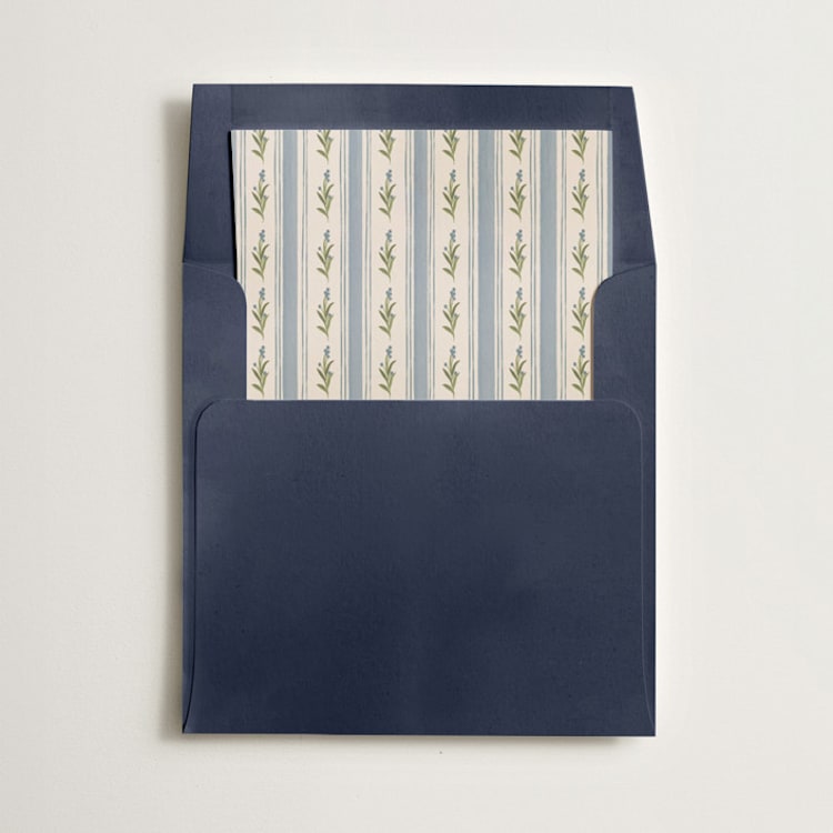 "hand-drawn Vintage garden" - Slip-In Envelope Liners in Blue Jay by Creo Study - Liner in envelope
