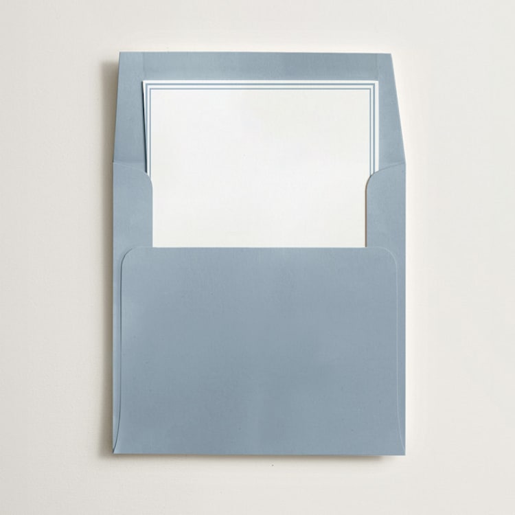 "Border" - Slip-In Envelope Liners in Sky by Minted - Liner in envelope