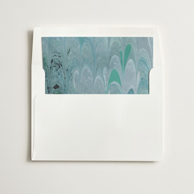"Marble" - Slip-In Envelope Liners in Ocean by Olivia Kanaley Inman - Liner in envelope
