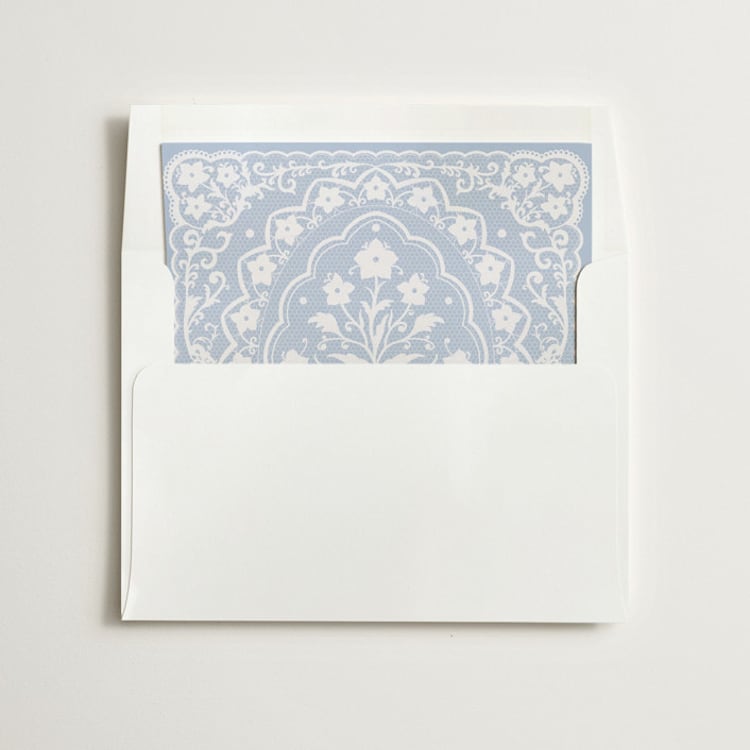 "Written in Romance" - Slip-In Envelope Liners in Skyway by Zove Ahhh - Liner in envelope