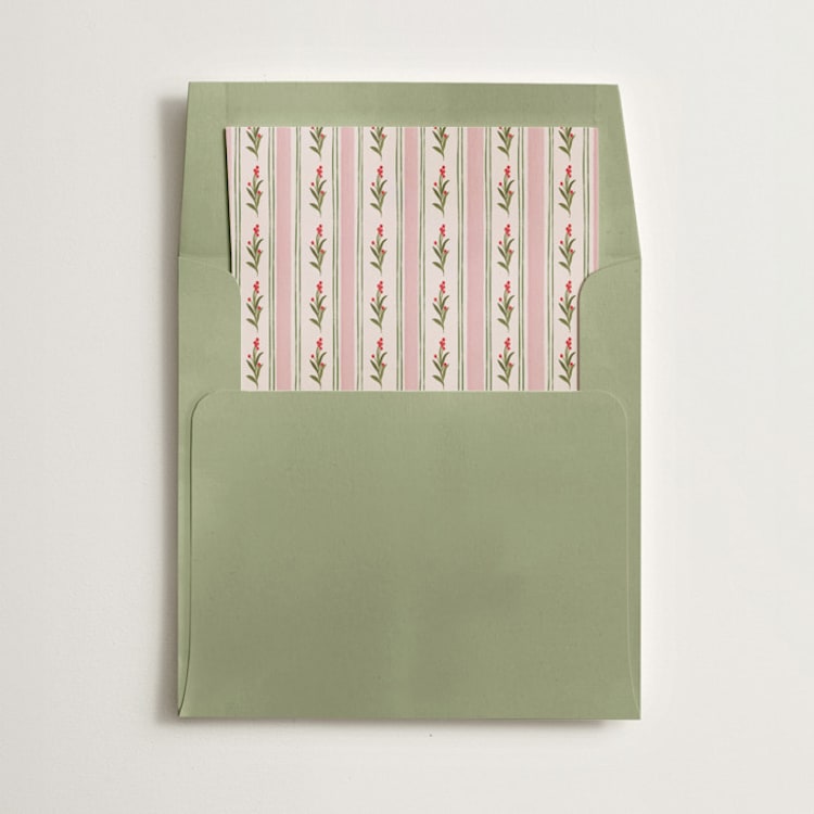 "hand-drawn Vintage garden" - Slip-In Envelope Liners in Petal by Creo Study - Liner in envelope