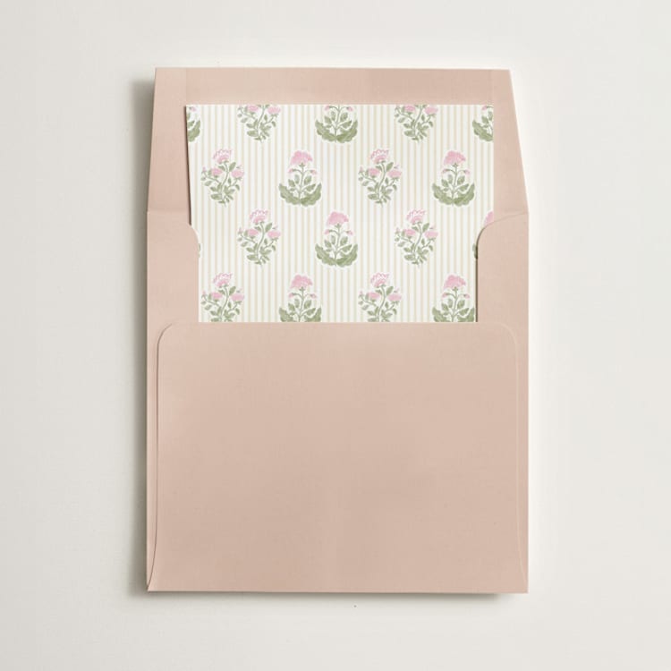 "Patterned florals" - Slip-In Envelope Liners in Rosebud by Creo Study - Liner in envelope