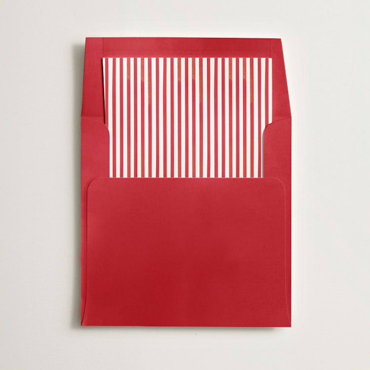"Greenery crest" - Slip-In Envelope Liners in Merlot by Sarah Knight - Liner in envelope
