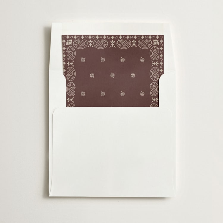 "Bandana" - Slip-In Envelope Liners in Leather by Minted - Liner in envelope