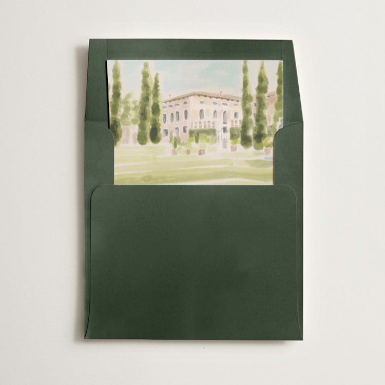 "Giardino" - Slip-In Envelope Liners in Celadon by Pati Cascino - Liner in envelope