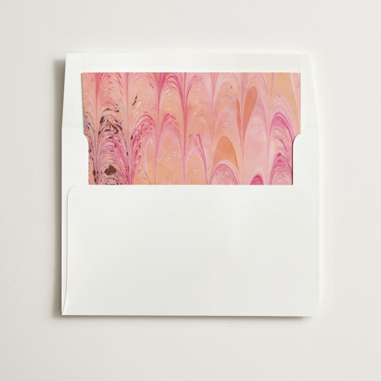 "Marble" - Slip-In Envelope Liners in Sherbet by Olivia Kanaley Inman - Liner in envelope
