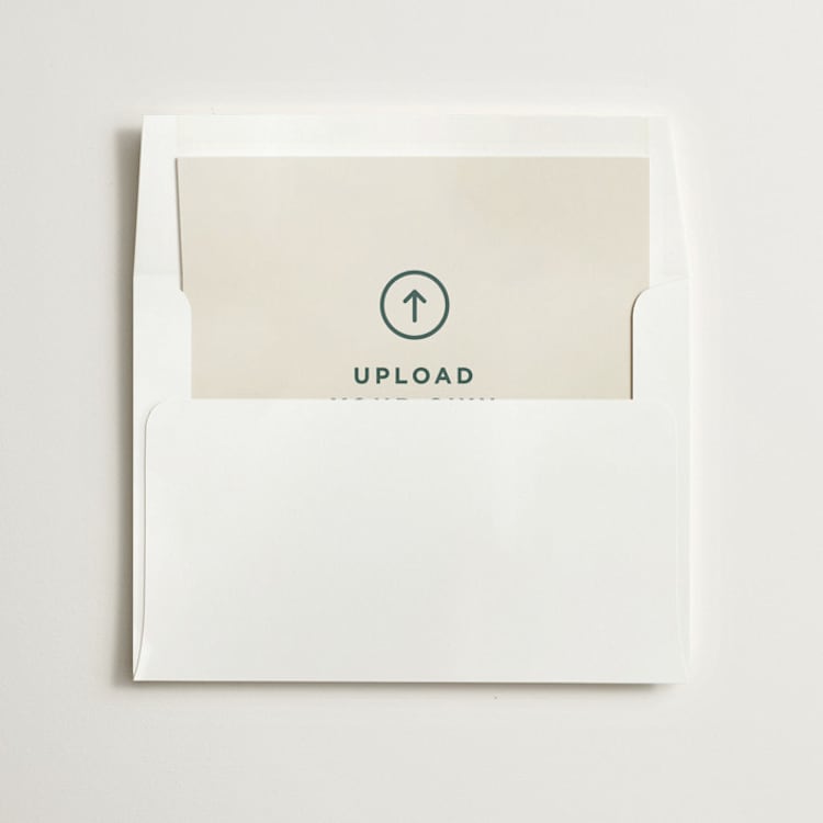 "Upload Your Own Design" - Slip-In Envelope Liners in Versailles by Minted - Liner in envelope