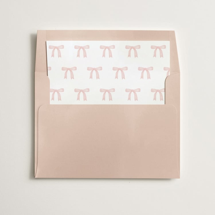 "Dainty Garden" - Slip-In Envelope Liners in Blush by Paper Raven Co. - Liner in envelope