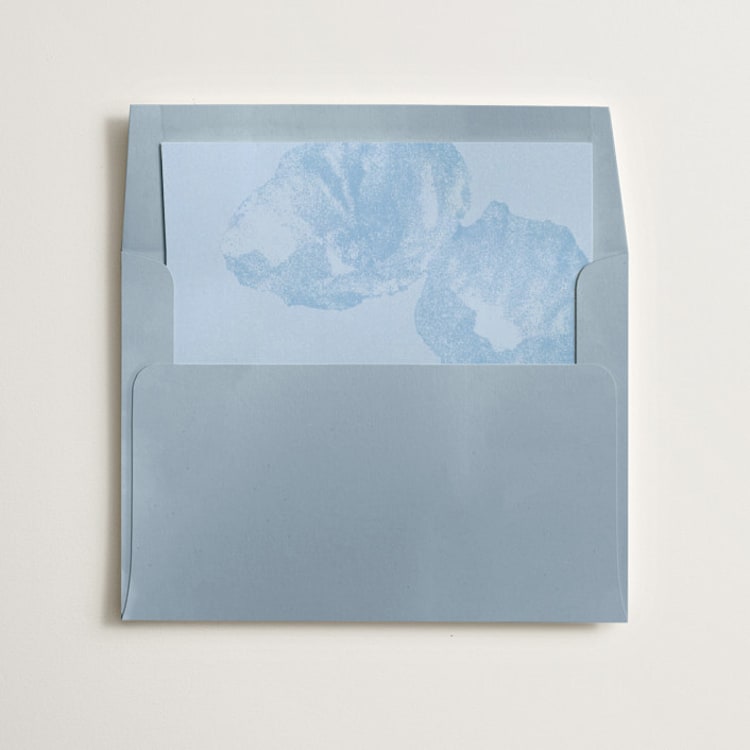 "Maximalist Poppies" - Slip-In Envelope Liners in Pigeon by Morgan Kendall - Liner in envelope
