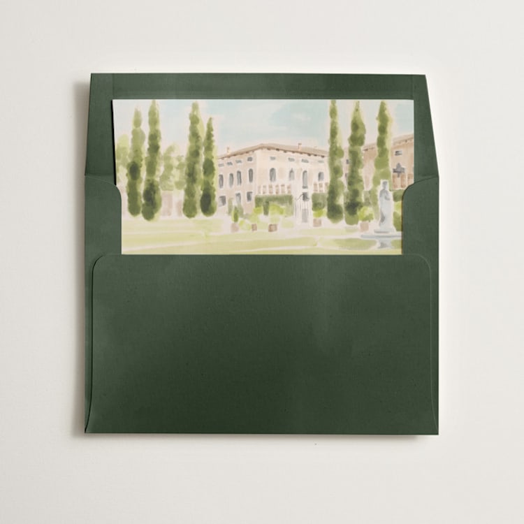 "Giardino" - Slip-In Envelope Liners in Celadon by Pati Cascino - Liner in envelope
