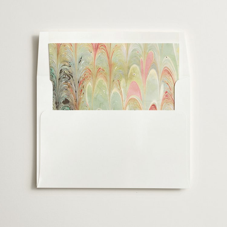 "Marble" - Slip-In Envelope Liners in Spring by Olivia Kanaley Inman - Liner in envelope