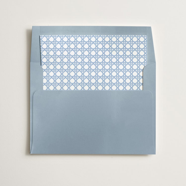 "Cascading Florals Branch" - Slip-In Envelope Liners in Sky by Tamara Hilje - Liner in envelope