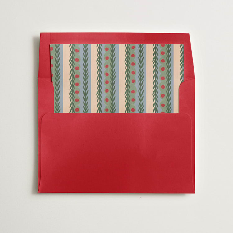 "Primary" - Slip-In Envelope Liners in Olive by Amy Kross - Liner in envelope