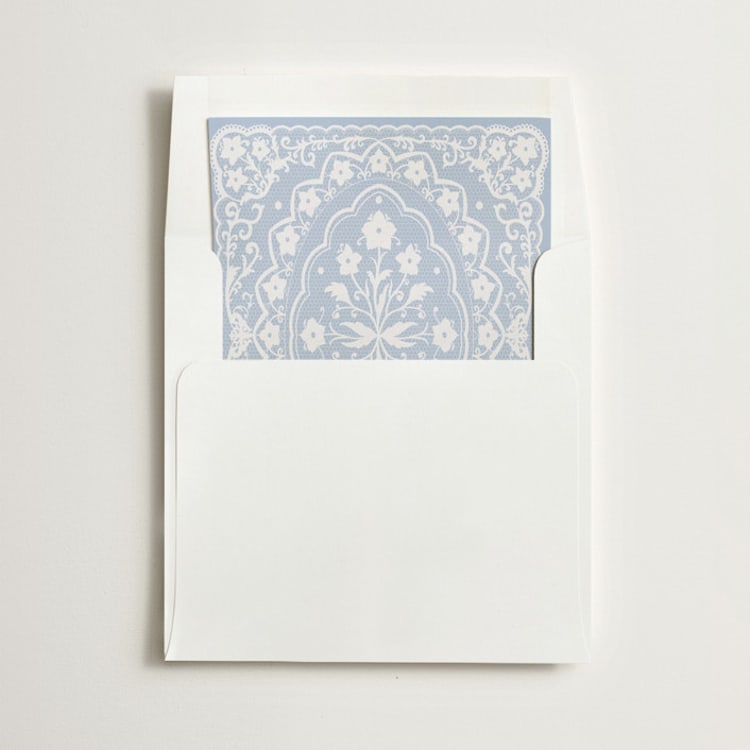"Written in Romance" - Slip-In Envelope Liners in Skyway by Zove Ahhh - Liner in envelope