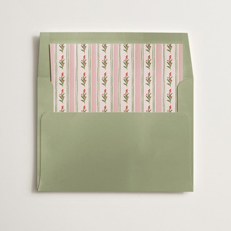 "hand-drawn Vintage garden" - Slip-In Envelope Liners in Petal by Creo Study - Liner in envelope