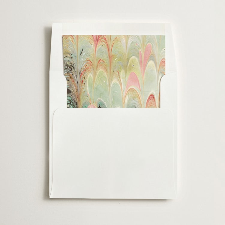 "Marble" - Slip-In Envelope Liners in Spring by Olivia Kanaley Inman - Liner in envelope
