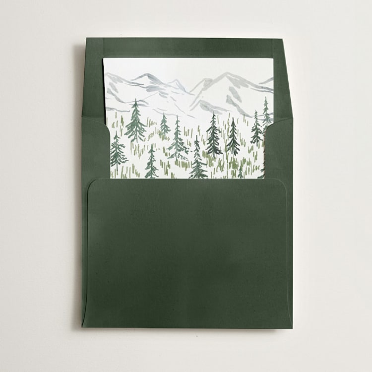 "Paradise" - Slip-In Envelope Liners in Forest by Petra Kern - Liner in envelope