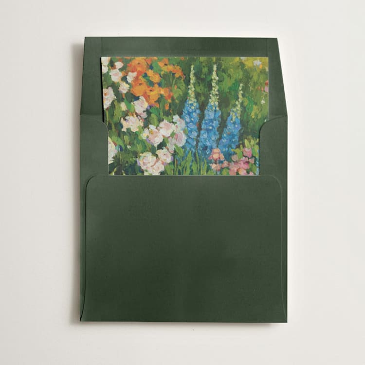 "Spring" - Slip-In Envelope Liners in Cornflower by Wendy Keller - Liner in envelope