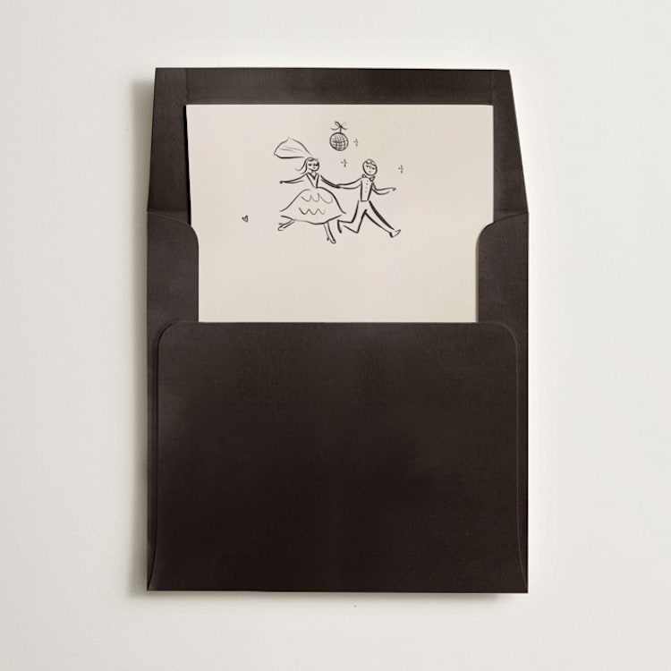 "Couple" - Slip-In Envelope Liners in Cream by Ani Somi - Liner in envelope
