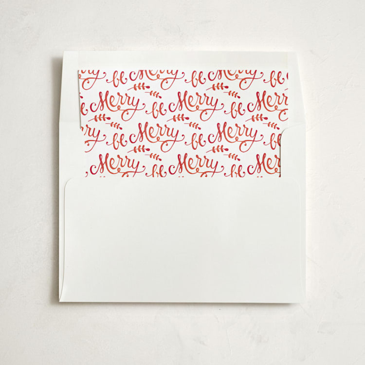 "Cloisonne" - Slip-In Envelope Liners in Festive by Lorent and Leif - Liner in envelope