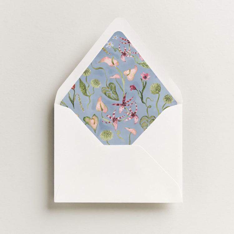 "Florada" - Slip-In Envelope Liners in Mist by Pati Cascino - Liner in envelope