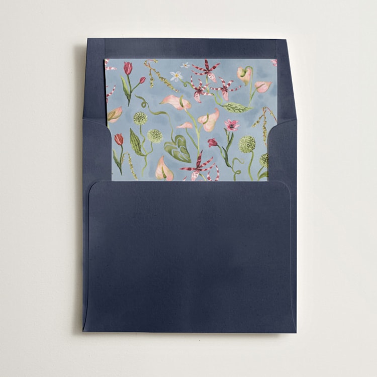 "Florada" - Slip-In Envelope Liners in Mist by Pati Cascino - Liner in envelope