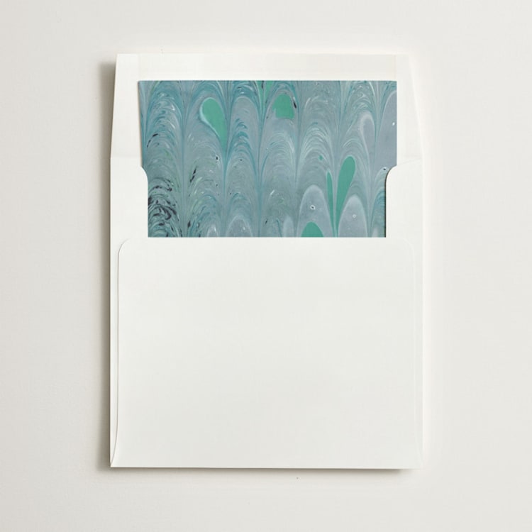 "Marble" - Slip-In Envelope Liners in Ocean by Olivia Kanaley Inman - Liner in envelope