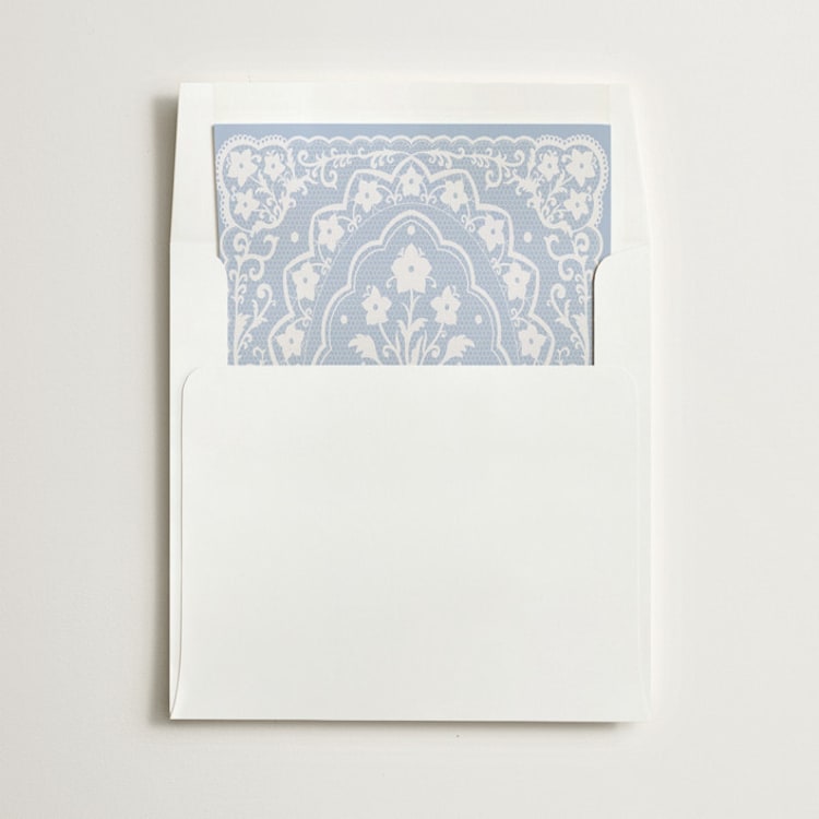 "Written in Romance" - Slip-In Envelope Liners in Skyway by Zove Ahhh - Liner in envelope