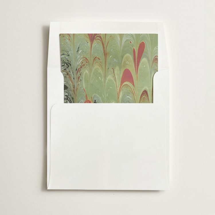 "Marble" - Slip-In Envelope Liners in Juniper by Olivia Kanaley Inman - Liner in envelope